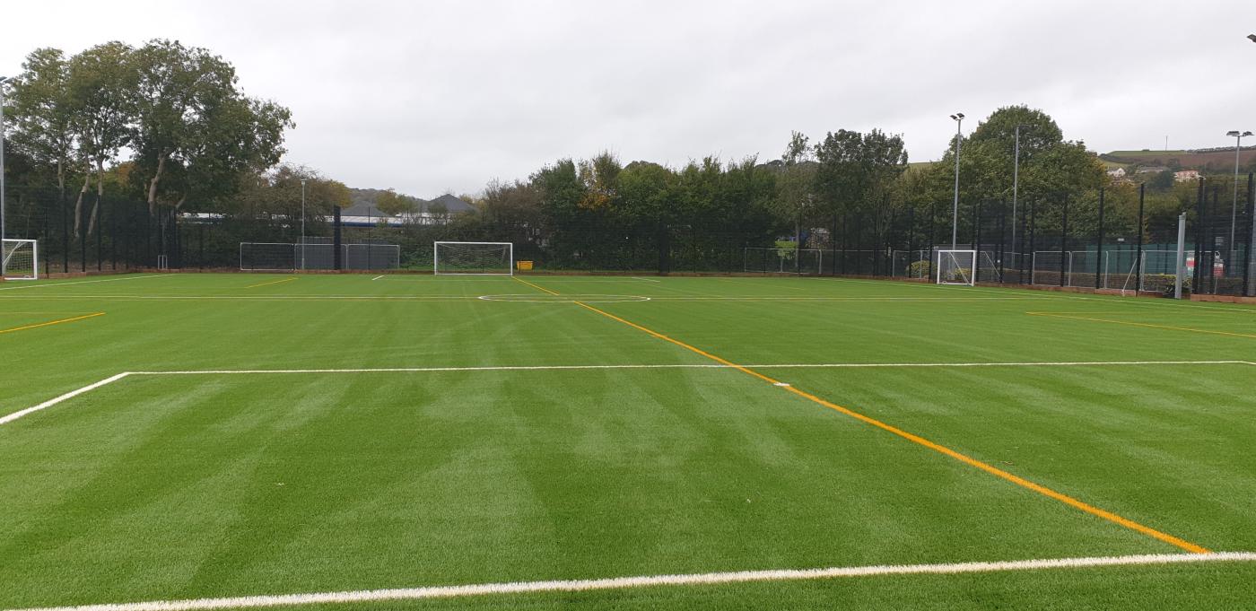 Braunton Academy new 3G Synthetic pitch for which we have granted £15,000 towards