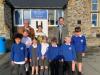 Sue Vicary presenting cheque for £500 to Sam Page Head teacher of Caen Primary School Sue Vicary presenting cheque to Sam Page Head teacher of Caen Primary School